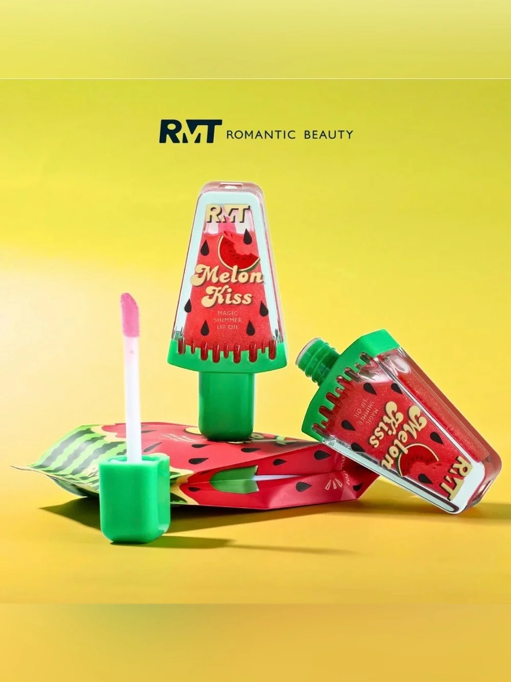 Romantic Beauty  Melon Kiss Magic Shimmer Lip Oil
